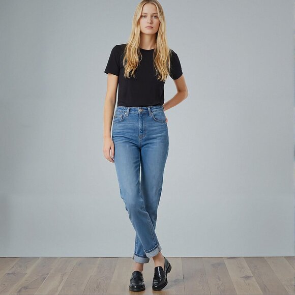 AGOLDE Nico High Rise Slim Fit Jeans Embark 26W - Picture 1 of 6